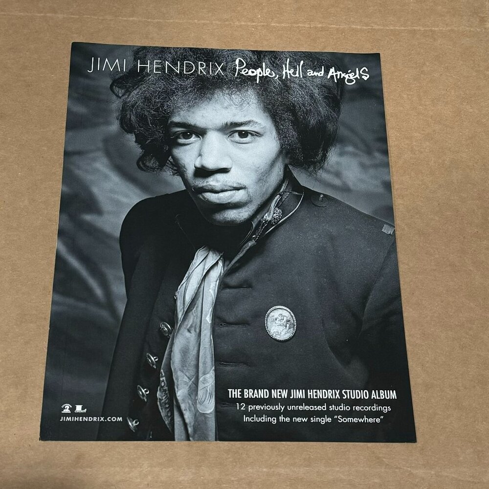 JIMI HENDRIX - People, Hell and Angels - Promo Print Ad